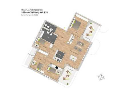 5-Zi-Penthousewohnung mit Dachterrassen - WE432