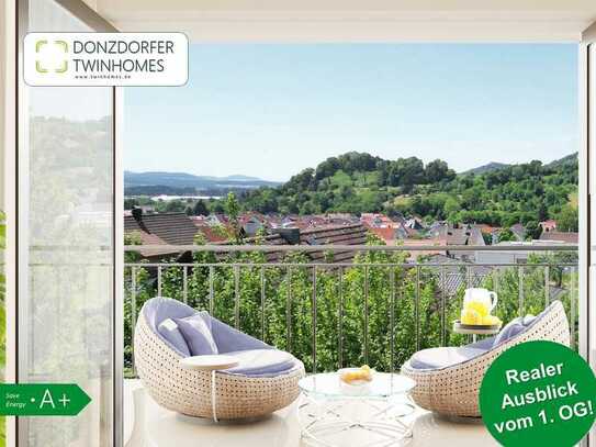 Fernblick I XL-Balkon I 5 % Rabatt zur Fertigstellung I Feldrandlage I Donzdorfer Twinhomes