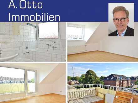 Krefeld - Kempener Feld, helle moderne 3 Zimmer DG Wohnung, Gäste WC, Sonnenbalkon, Gartenmitnutzung