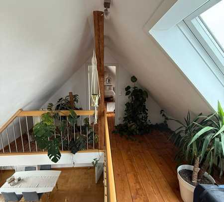 4-Zimmer-Wohnung mit Balkon über zwei Etagen