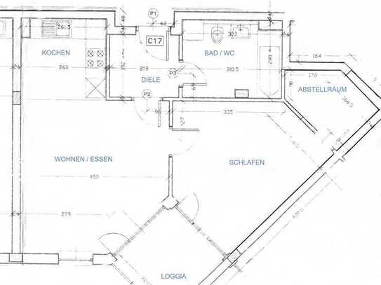 Neuw. helles ruhiges 2 R.-Appartement, mit EBK + Lift + Loggia