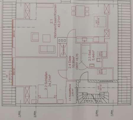 Schöne und modernisierte 2-Zimmer-Dachgeschosswohnung in Moers