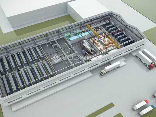 Projektierter Neubau einer Lager-/Logistikhalleim Großraum Dresden nahe A4