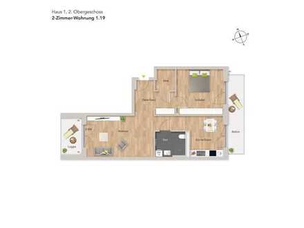 Großzügige 2-Zi-Seniorenwohnung mit zwei Balkonen - WE119