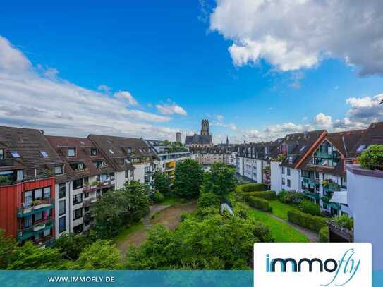 2-Zimmer-Wohnung im Herzen von Köln mit außergewöhnlichem Grundriss und herrlichem Ausblick