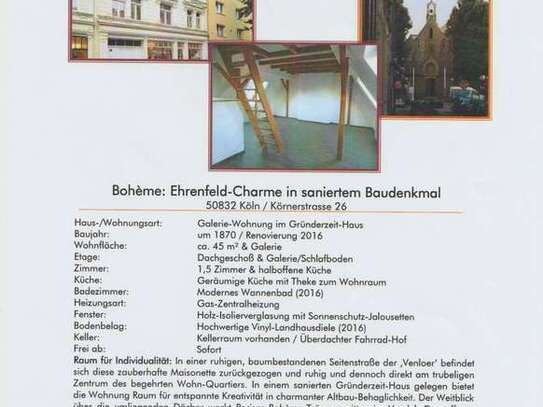 Ehrenfeldcharm im sanierten Altbau