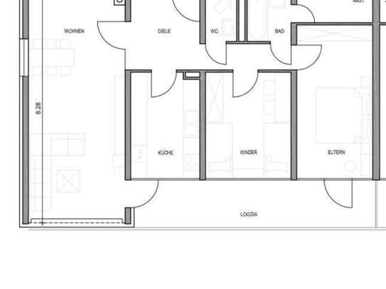 Erstbezug nach Komplettsanierung: 3-Zimmer-Wohnung mit großer Loggia in Eschborn/Ts.