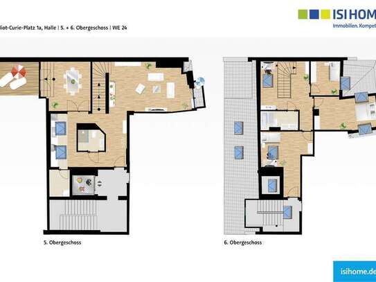 4,5-Zimmer-Maisonettewohnung im Château de Curie - WE24