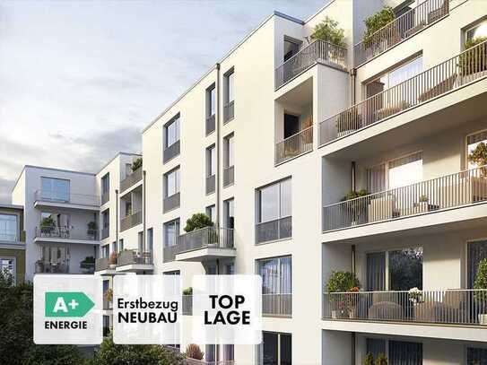 * Erstbezug 2 Zimmer * NIEDRIGE NEBENKOSTEN * NEUBAU A+ *5. OG * 04/25 *