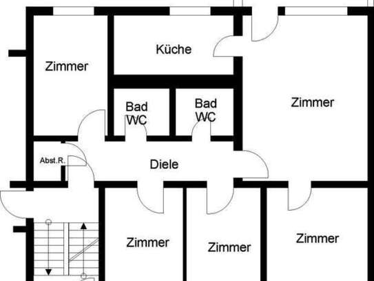 5 Zimmer Wohnung - WBS A notwendig!