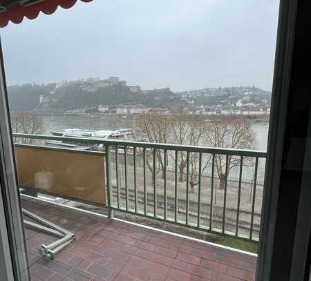 Renoviertes Apartment mit Blick auf die Festung Ehrenbreitstein