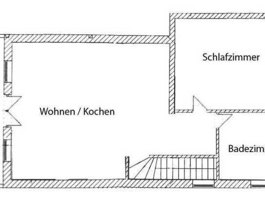 Schöne 2-Zimmer-Dachgeschosswohnung mit Einbauküche in Kirchanschöring