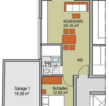 Neuwertige 2-Zimmerwohnung, Heilbronn Kirchhausen