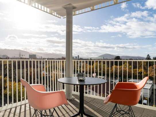 3-Zimmer-Wohnung in einer unverwechselbaren Landmark mit Zugang zur exkl. Gemeinschafts-Dachterrasse