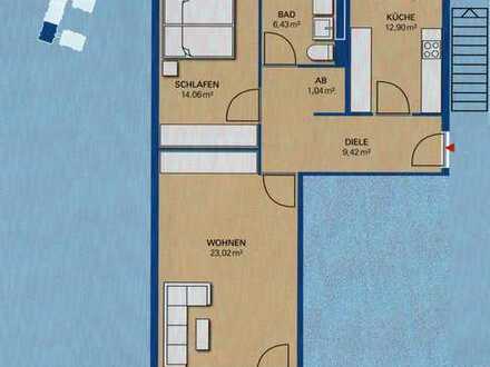 * vermietete 2-Zimmerwohnung mit Balkon und Tiefgaragenstellplatz *