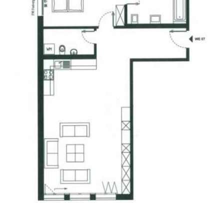 Moderne 2-Zimmer-Wohnung in Darmstadt