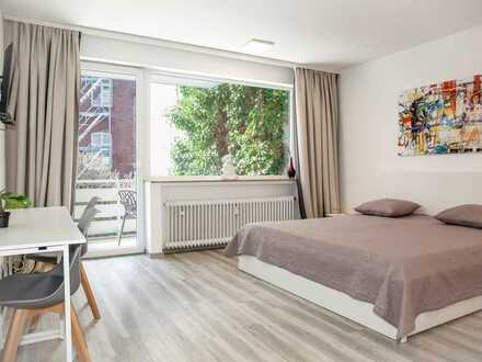 Vollmöblierte Wohnung in begehrten Lage mit Balkon in Düsseldorf