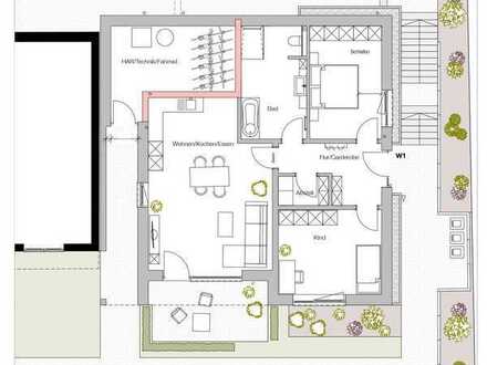 3-Zimmer-Erdgeschoss-Neubauwohnung mit Terrasse, in Wiehl Bielstein ab März 2024