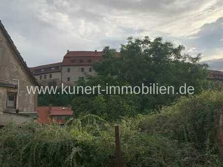 Grundstück im Stadtzentrum von Wettin mit einmaligem Blick zur Burg und anliegendem Wasserlauf