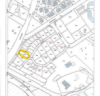 Doppelhausgrundstück Nr. 1436 im Neubaugebiet südlich der Donauallee