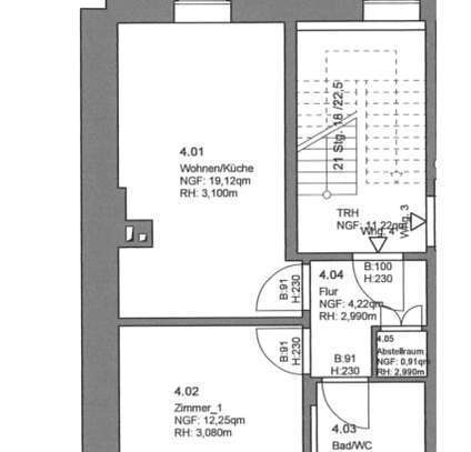 3-Raumwohnung mit Balkon und Abstellraum