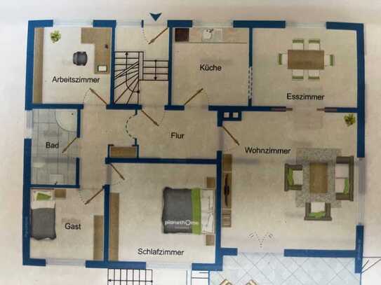 Attraktive helle 5-Zimmer-Wohnung in Kist