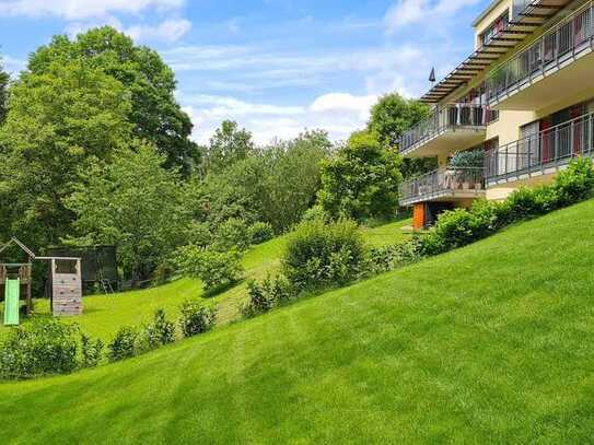 Wunderschöne 3,5 Zimmer Wohnung mit Garten in einzigartiger Waldrandlage für Naturliebhaber