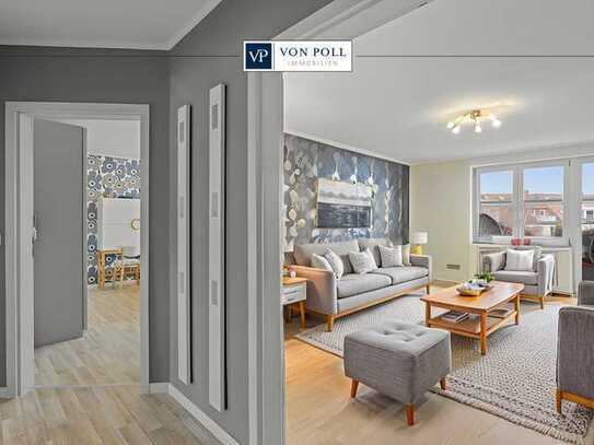 Über den Dächern von Warnemünde - stilvolle Dachgeschosswohnung mit Balkon