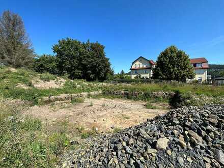 Erschlossenes Grundstück für Ihren Wohnhausneubau in Sonneberg - Baugrube bereits erstellt
