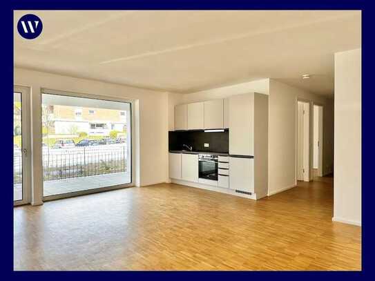 Moderne 3-Zimmer-Wohnung mit Terrasse, Einbauküche, Bad mit Walk-In-Dusche, begrünter Innenhof