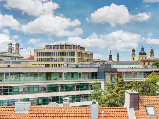 Dachterrassenbüro mit Blick über die Altstadt