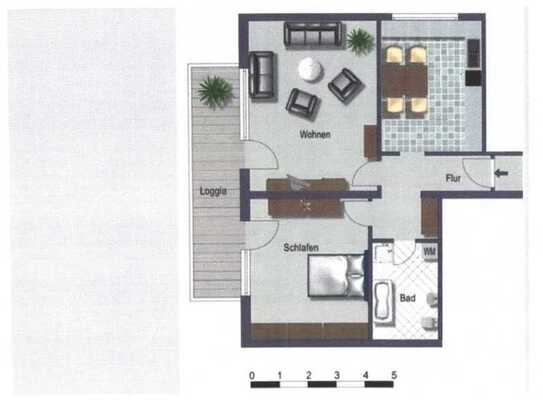 Ansprechende 2-Zimmer-EG-Wohnung mit Einbauküche in Schmitten im Taunus