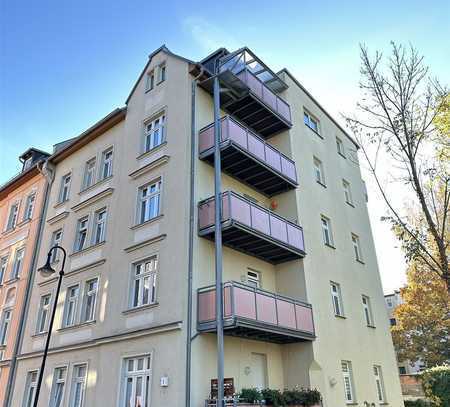 Traumhafte 3-Raum-Wohnung mit Westbalkon und eigenem PKW-Stellplatz in Untermhaus