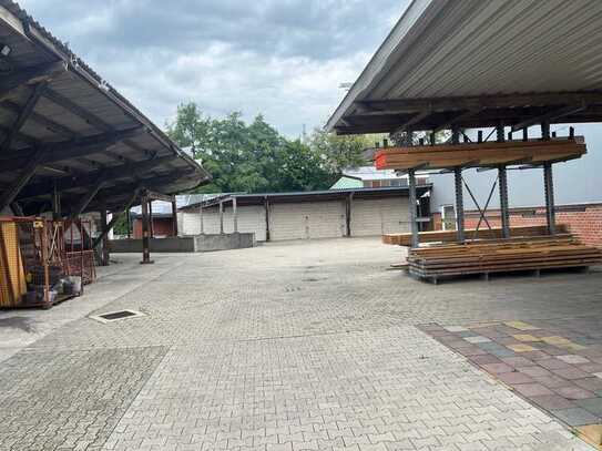 Gewerbefläche Lagerhalle, Büro , Abdächer und Freifläche