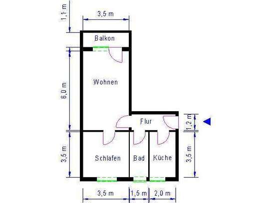 2-Zimmerwohnung Magdeburg