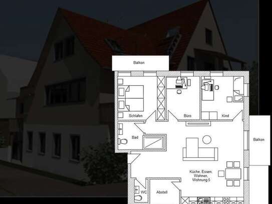 Erstbezug 4,5-Raum Wohnung mit gehobener Innenausstattung und EBK in Eckenweiler