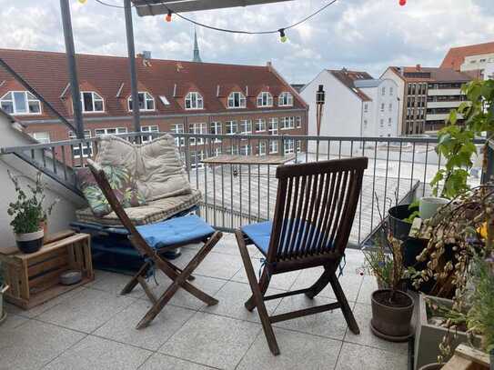 Dreizimmerwohnung mit große Balkon