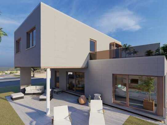X-Sense 150: versetztes Haus mit Dachterrasse als Architekten- und Effizienzhaus | maklerfrei