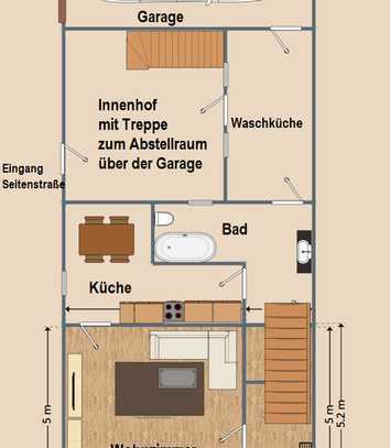 Preiswertes 4,5-Zimmer-Reihenendhaus in Plau am See (Mietfreie Zeit während Renovierung!)