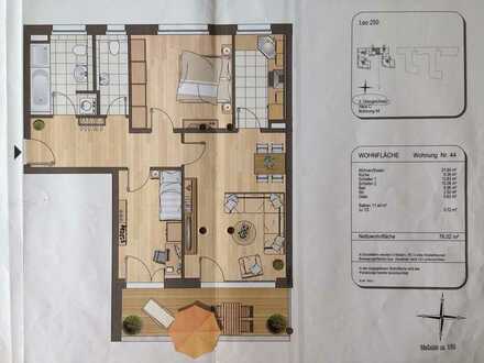 Stilvolle, gepflegte 3-Raum-Wohnung mit gehobener Innenausstattung mit EBK in München Freimann