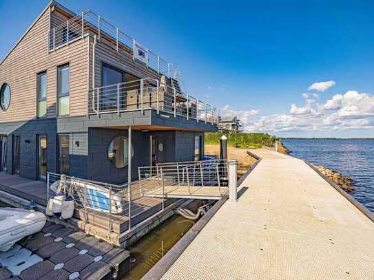 Kommen Sie an Bord! Wasserhaus mit Bootsliegeplatz * Hausboot - Feeling *