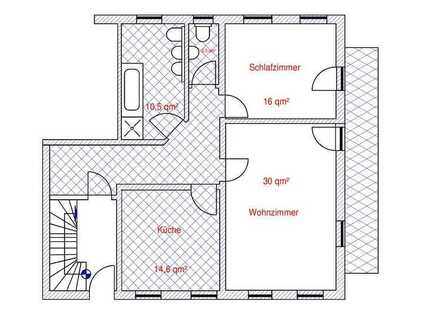 Ruhig gelegene, moderne 2-Zimmer-Wohnung mit Balkon und EBK in Untergebensbach