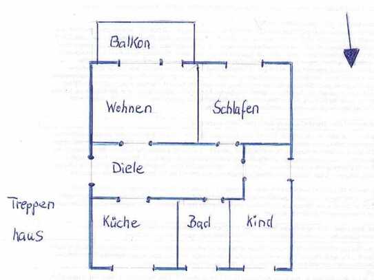 Sanierte 3-Raum-Wohnung mit Balkon in Herne