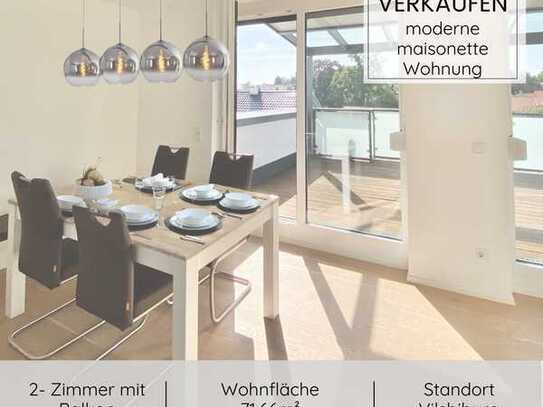 Moderne 2-Zimmer-Maisonette-Wohnung in Vilsbiburg