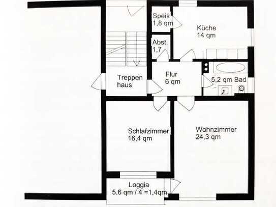 Attraktive 2-Zimmer-Erdgeschosswohnung mit Einbauküche in Gilching