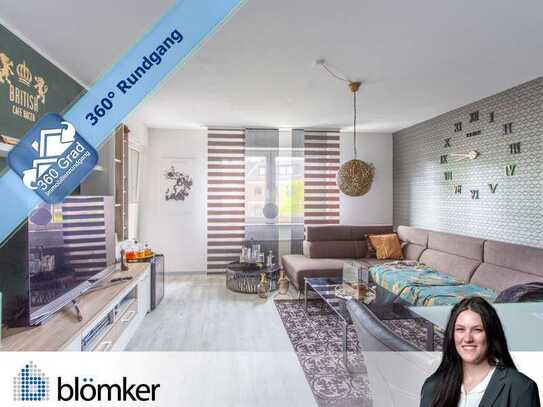 Blömker! Moderne 3,5-Zimmer Wohnung mit Loggia, Einbauküche und Stellplatz in zentraler Lage!