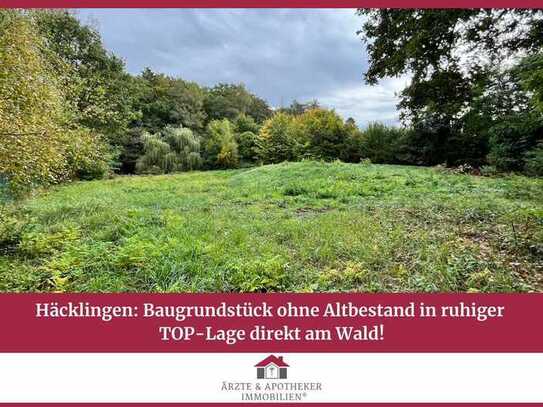 Häcklingen: Baugrundstück ohne Altbestand in ruhiger TOP-Lage direkt am Wald!