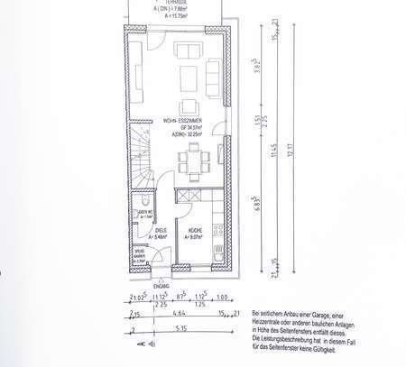 Moderenes Reihenendhaus mit Garten und zwei Stellplätzen.