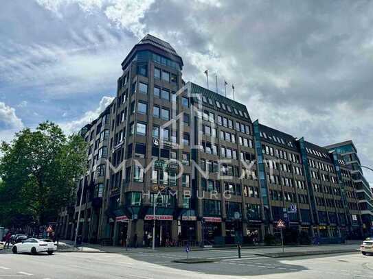 Renovierte Bürofläche mit ca. 43 m² Dachterrasse und Alsterblick inmitten der City | provisionsfrei