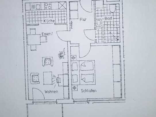 Schöne, ruhige 2ZKB Wohnung - nur Senioren, betreutes Wohnen!